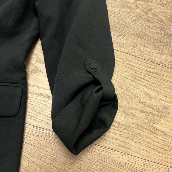 Maeve Roll-Sleeve Blazer-Black-NWT Size 6 - Picture 5 of 13